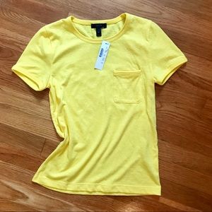 J Crew Yellow Pocket-T NWT